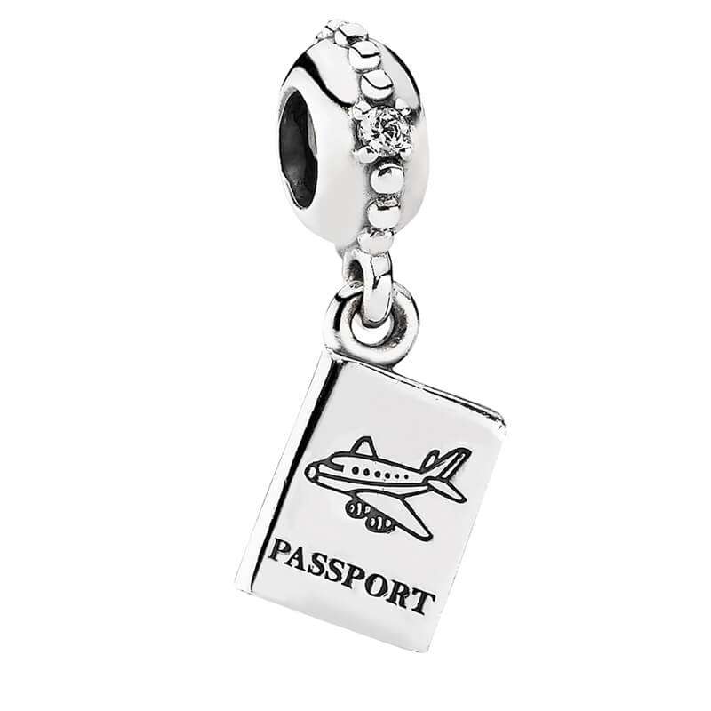 آویز گردنبند نقره زنانه پاندورا مدل Passport Pendant