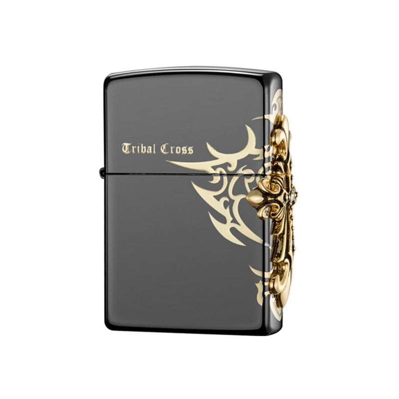 فندک زیپو مدل Gold Side Tribal Cross کد ZBT-1-33A