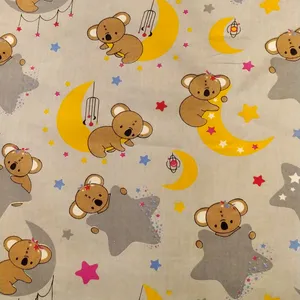 پارچه ملحفه عرض 1.45 متر نساجی بروجرد مدل کوالا رنگ طوسی