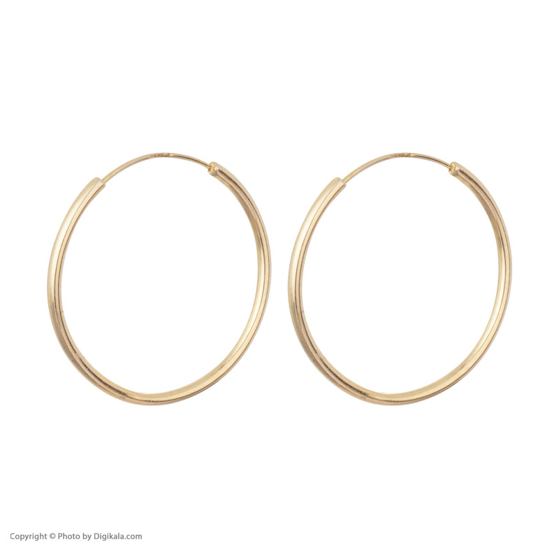 گوشواره طلا 18 عیار زنانه مایا ماهک مدل ME0872 طرح حلقه ای