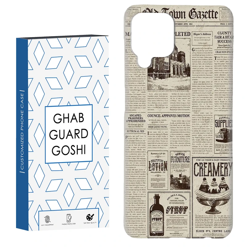 کاور قاب گارد گوشی طرح روزنامه کد Dimo-691 مناسب برای گوشی موبایل هوآوی nova 7i