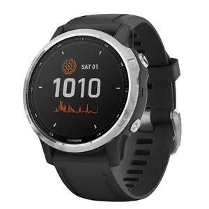 ساعت هوشمند 42 میلی متری گارمین مدل FENIX 6S Solar با بند سیلیکونی