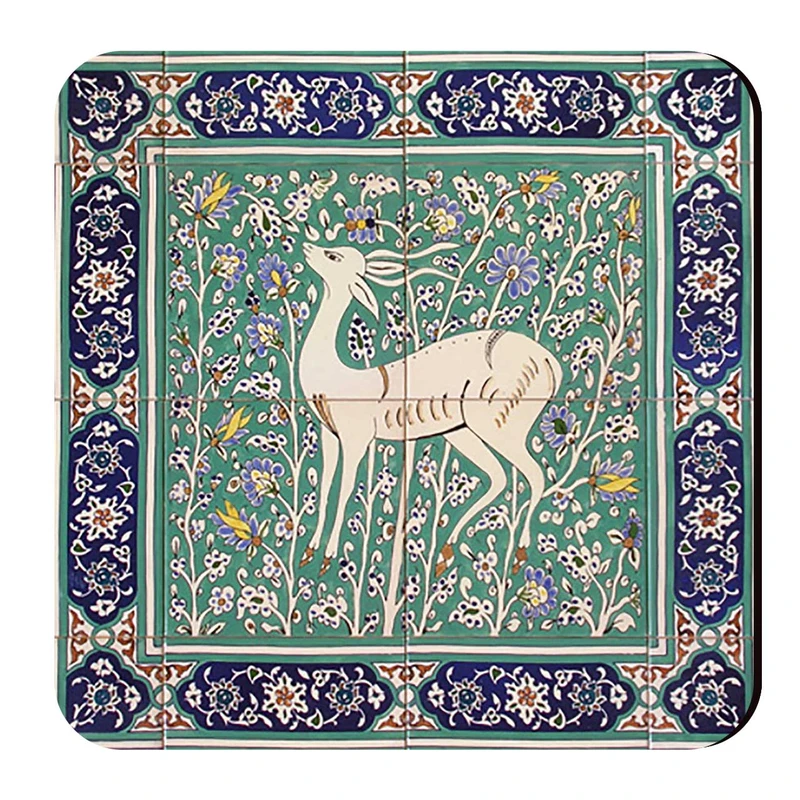  زیرلیوانی طرح غزال کد wzl109