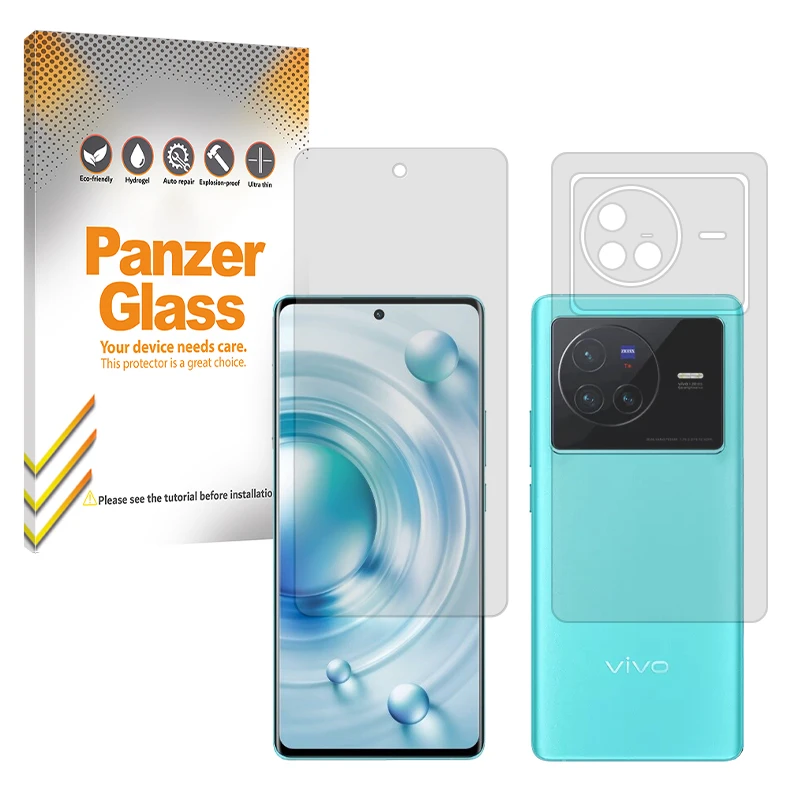 محافظ صفحه نمایش مات پنزر گلس مدل Resistant مناسب برای گوشی موبایل ویوو X80 به همراه محافظ پشت گوشی 