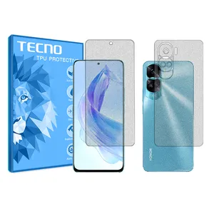 Matte techno screen protector HyMTT model suitable for the Honor 90 Lite mobile phone along with the back of the phone