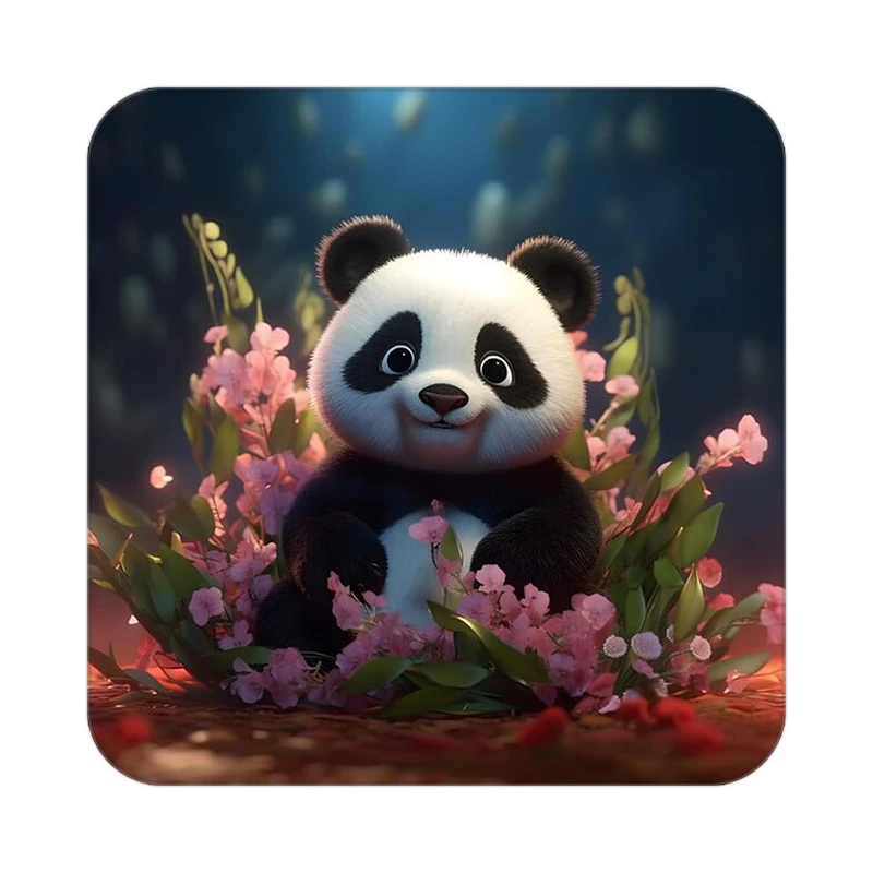 زیر لیوانی کاکتی طرح حیوانات کارتونی مدل mp28653