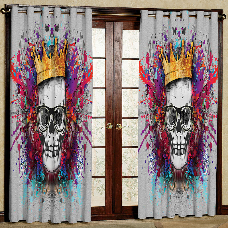 پرده مدل مخمل پانچی کد 2038T2 سایز 200x140 سانتی متر
