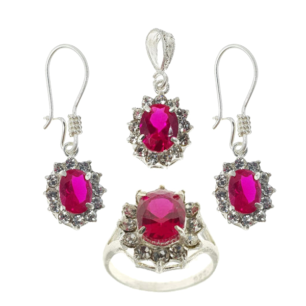 نیم ست نقره زنانه سلین کالا مدل ce-yagh2