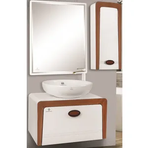 ست کابینت و روشویی بومرنگ مدل والری به همراه آینه و باکس