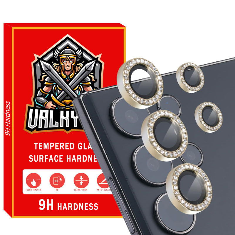 محافظ لنز دوربین والکری مدل Diamond-V مناسب برای گوشی موبایل سامسونگ Galaxy S24 Ultra