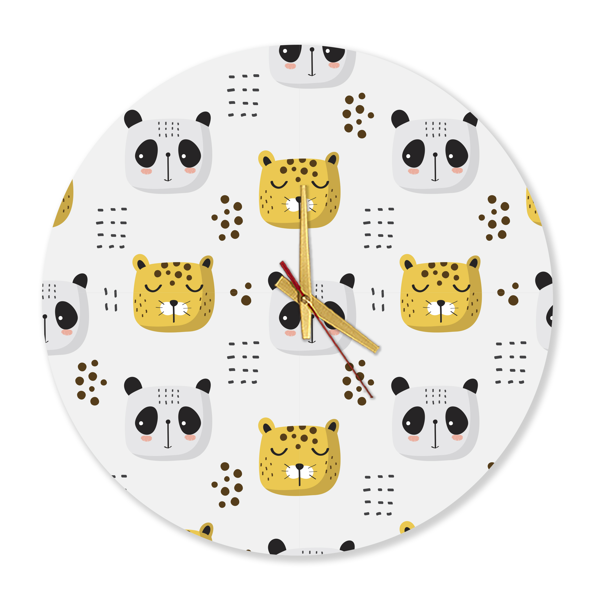 ساعت دیواری کودک مدل panda-01