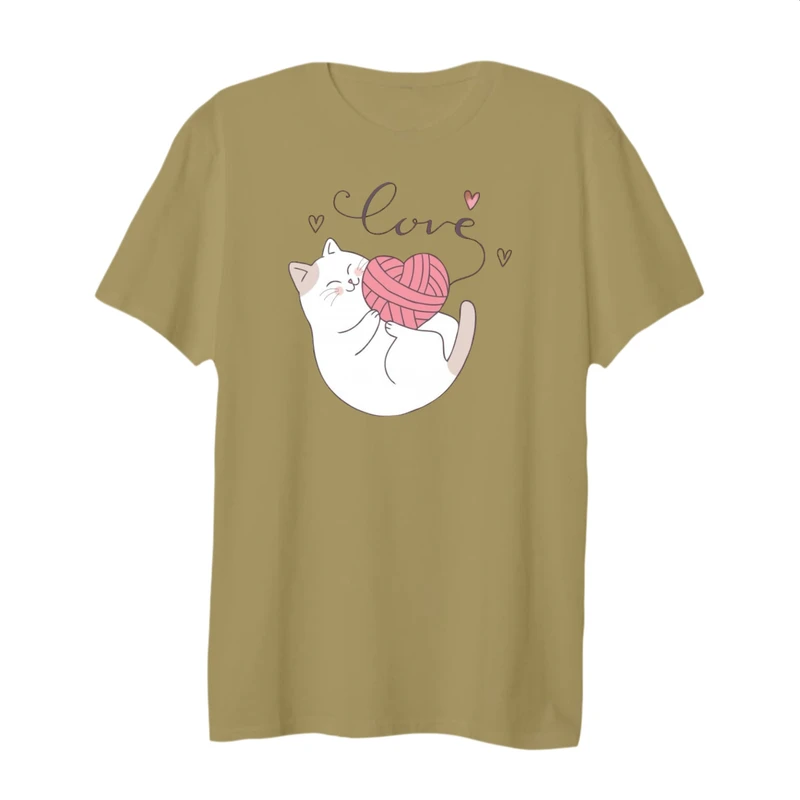 تی شرت لانگ زنانه مدل گربه کد 19