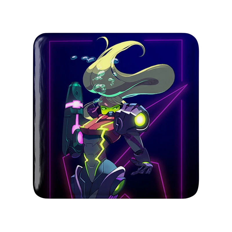 مگنت خندالو طرح بازی متروید (Metroid) مدل مربعی کد 35682