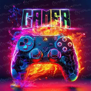 پوستر مدل Gamer طرح دسته بازی کد BA1428