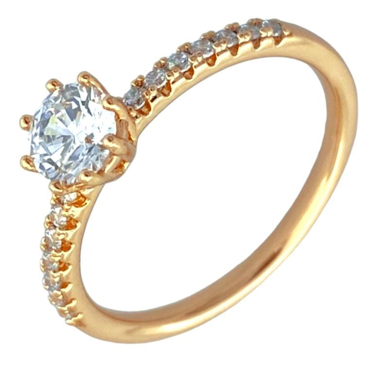 انگشتر زنانه ژوپینگ مدل تک نگین کد R4159 -  - 1