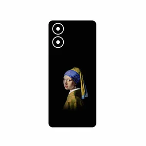 MAHOOT Girl with a Pearl Earring of Vermeer Cover Sticker for Motorola Moto G04s