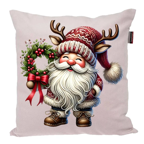 کوسن پاد آفرین مدل زمستان طرح عروسکی کریسمس کد PK40305