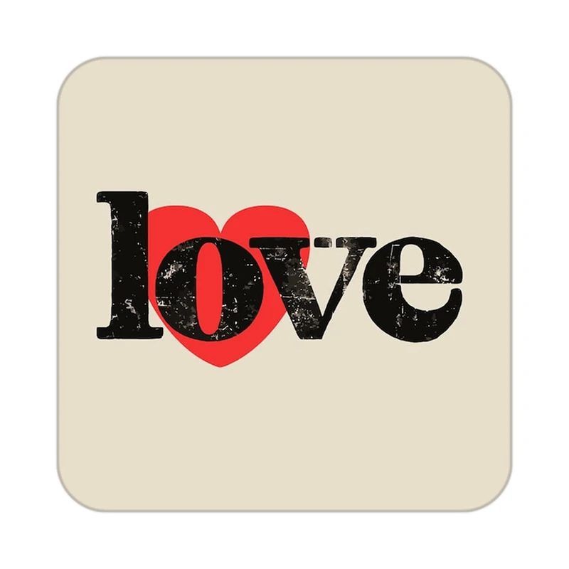 زیر لیوانی کاکتی طرح عاشقانه مدل mp41000