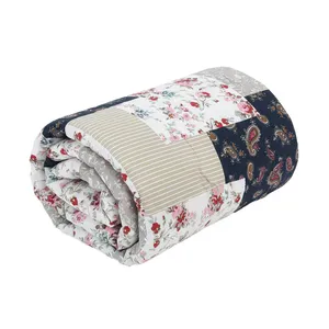 کاور لحاف آدنو مدل چهل تکه کد IR155 یک نفره سایز 160x220 سانتی متر