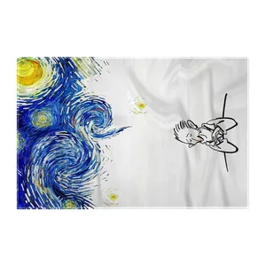 کاغذ کادو ترمه طراحان ایده مدل پترن ون گوگ کد strm1043