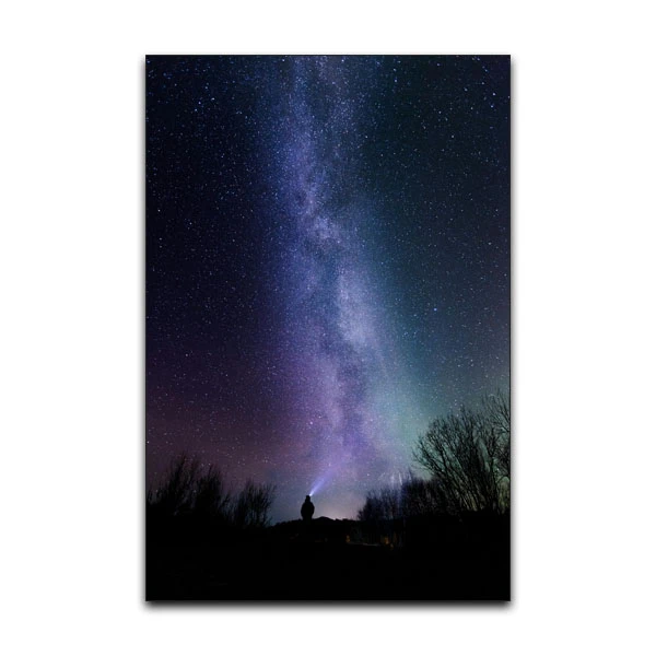 تابلو شاسی گوفی مدل طبیعت شفق قطبی آسمان شب طرح Nature Sky Galaxy کد PRPL21