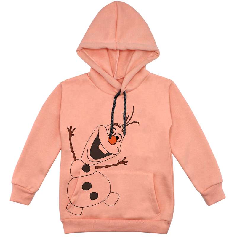 هودی پسرانه مدل  آدم برفی F223 رنگ گلبهی