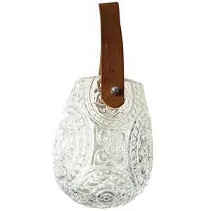 گلدان دکوری مدل دسته چرم