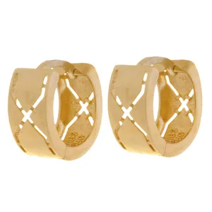 گوشواره طلا 18 عیار زنانه طلای مستجابی مدل جلوا کد 12