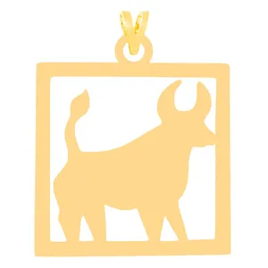 آویز گردنبند طلا 18 عیار زنانه الن نار مدل 30238