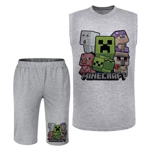 ست تاپ و شلوارک مردانه مدل ماینکرفت A384