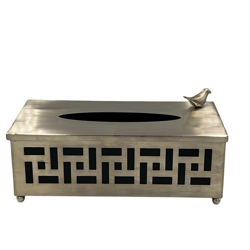 سطل و جای دستمال کاغذی مدل لیزری کد 7004
