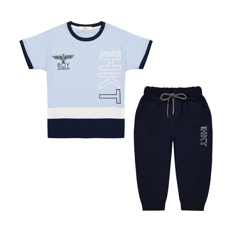 ست تی شرت و شلوار پسرانه مدل نونان 2211282-50