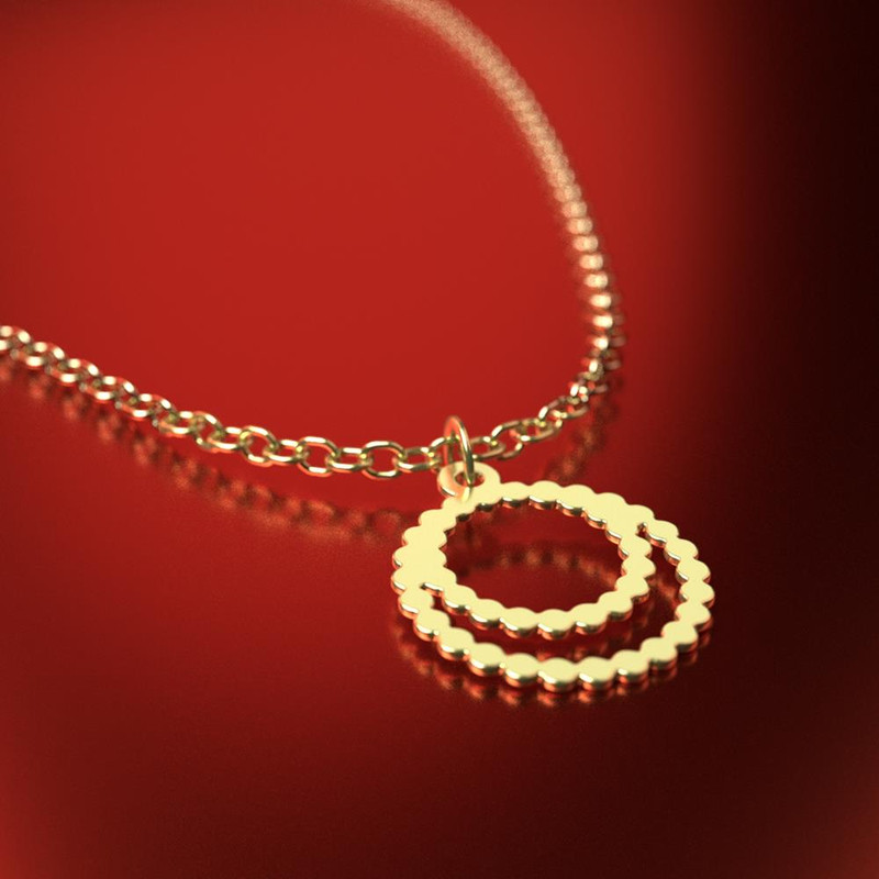 آویز ساعت طلا 18 عیار زنانه مدوپد مدل حلقه کد CA11556