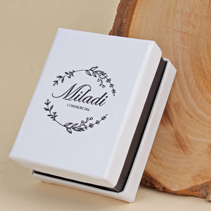 گوشواره نقره زنانه بازرگانی میلادی مدل آویزی مینیمال آبکاری رادیوم کد GZN_385