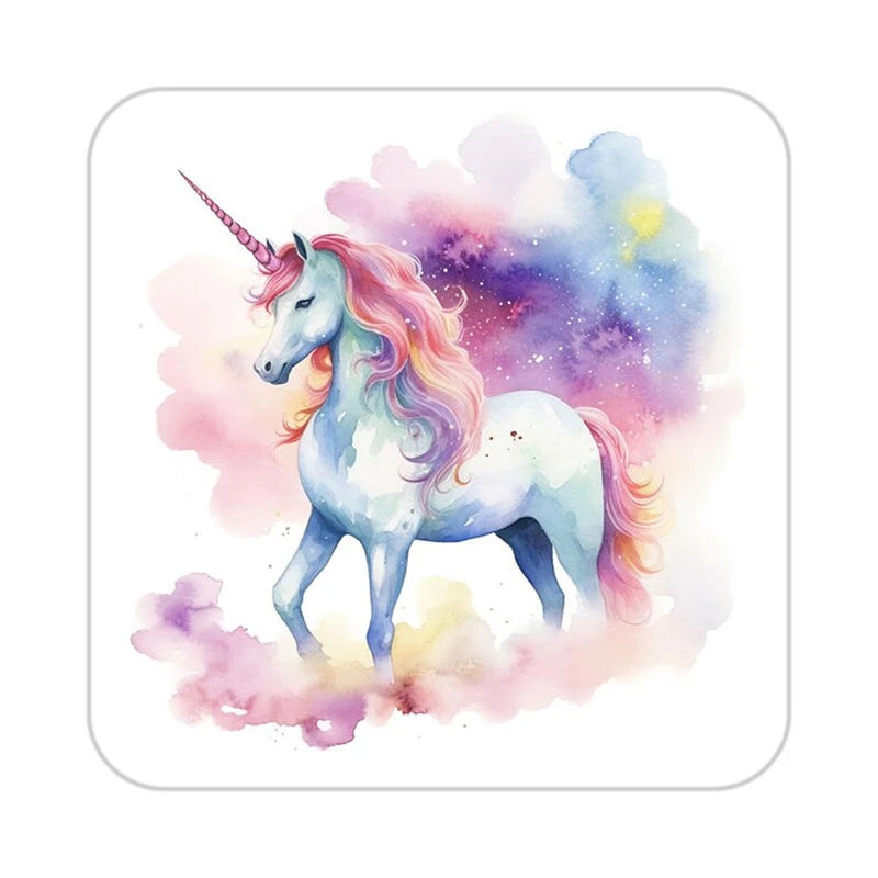 زیر لیوانی کاکتی طرح اسب تک شاخ و یونیکورن مدل mp31723