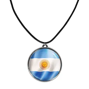 گردنبند خندالو مدل پرچم آرژانتین کد 2045720463