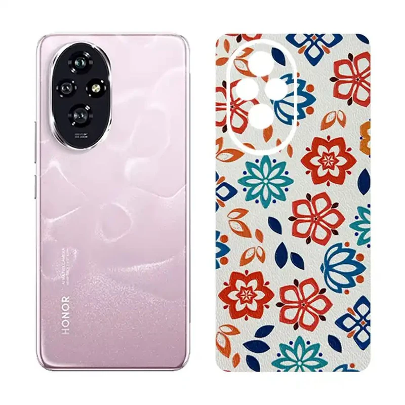  برچسب پوششی ریمکس مدل Cover طرح گل مناسب برای گوشی موبایل آنر 200