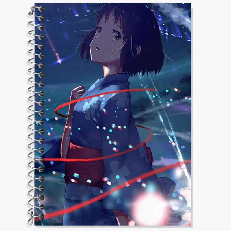 دفتر لغت 50 برگ خندالو مدل میتسویا میامیزو انیمه یورنیم Your Name کد 16276