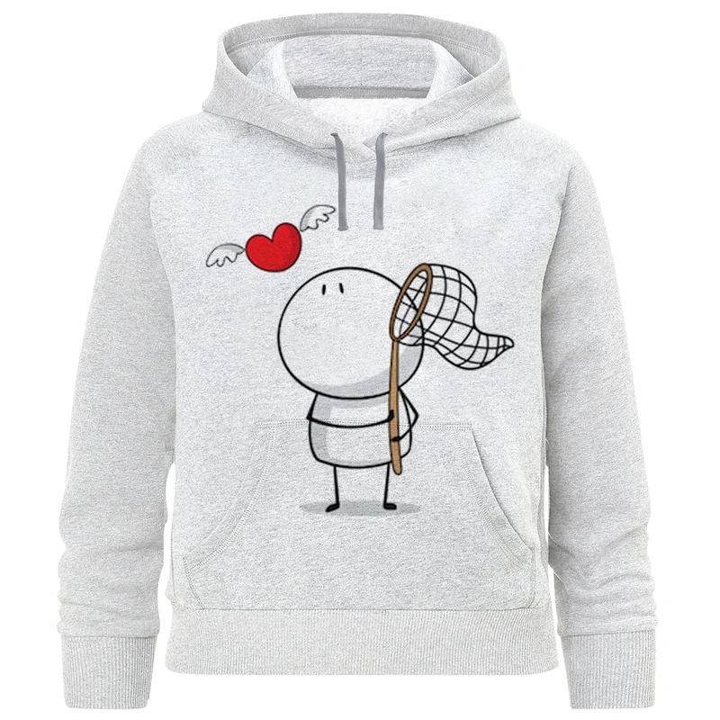 هودی دخترانه مدل آدمک و قلب پرنده F996