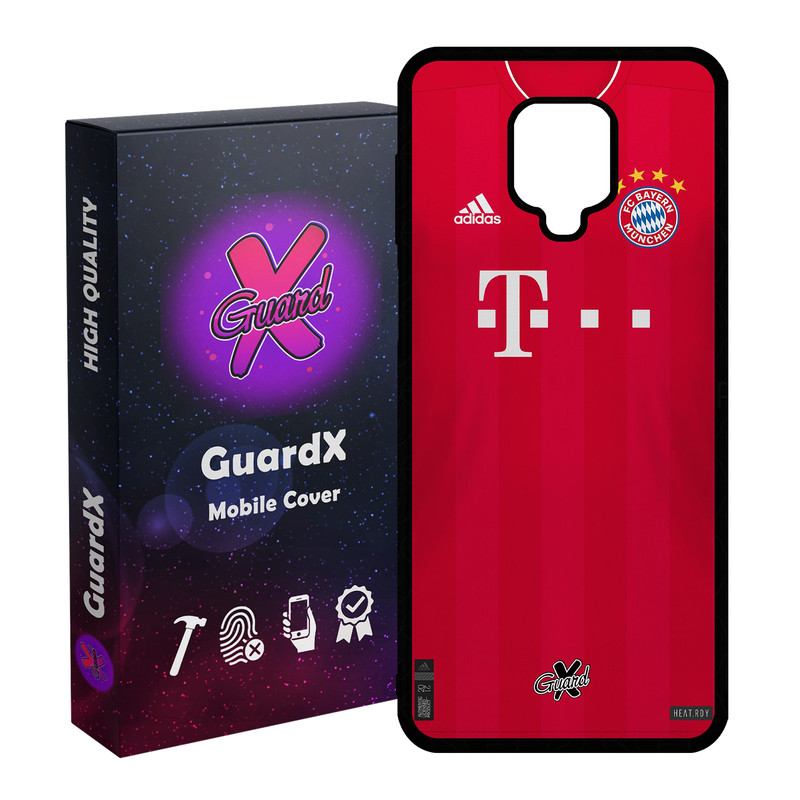 کاور گارد ایکس طرح بایرن مونیخ مدل Glass10231 مناسب برای گوشی موبایل سامسونگ Redmi Note 9S / Note 9 Pro / Note 9 Pro Max
