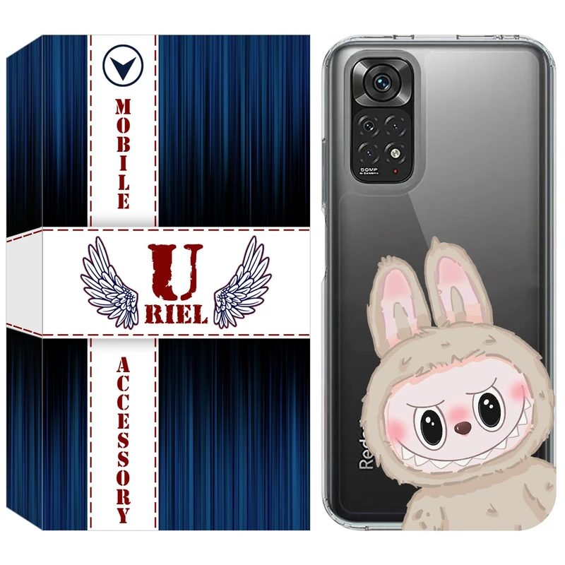 کاور یوریل مدل Clear کد 119 طرح لبوبو Labubu مناسب برای گوشی موبایل شیائومی Redmi Note 11 4G / Note 11S
