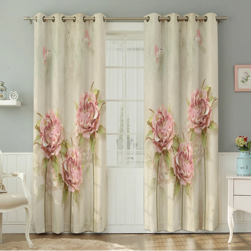 پرده نیروانا طرح گل   مدل مخمل کد 8013سایز 140×280 سانتی متر