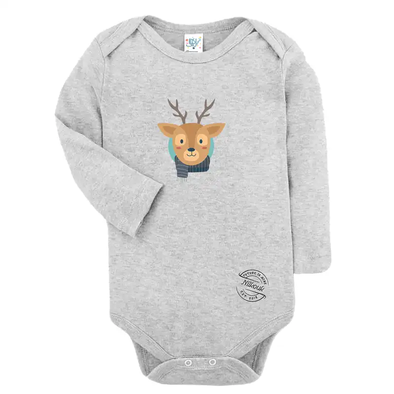 ست بادی و شلوار نوزادی نیل کوک مدل Winter Deer