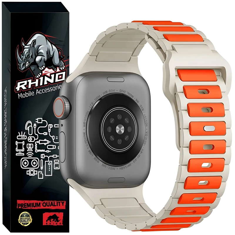 بند راینو مدل Ripple Silic مناسب برای اپل واج سایز 42mm سری 10/11