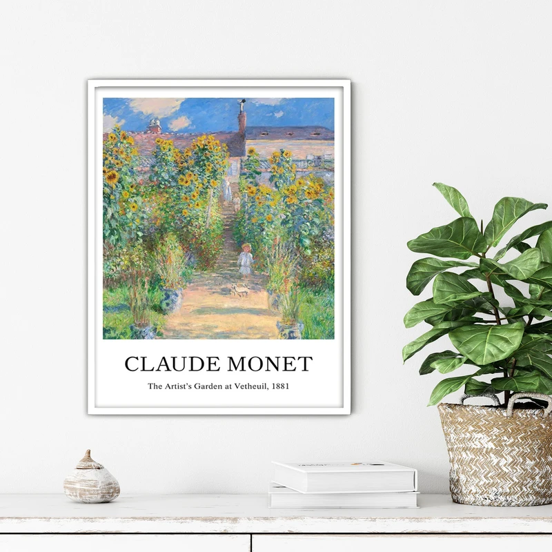 تابلو آتریسا طرح نقاشی کلاسیک مدرن مدل ATFHW12 فریم سفید