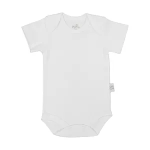 بادی آستین کوتاه نوزادی نیلی مدل 06