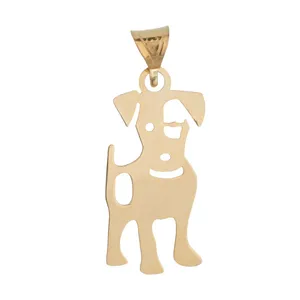آویز گردنبند طلا 18 عیار زنانه قیراط طرح سگ کد GH4692