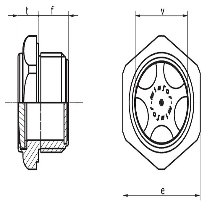 چشمی روغن مینتور مدل 1GTLN10A چشمی روغن مینتور مدل 1GTLN10A