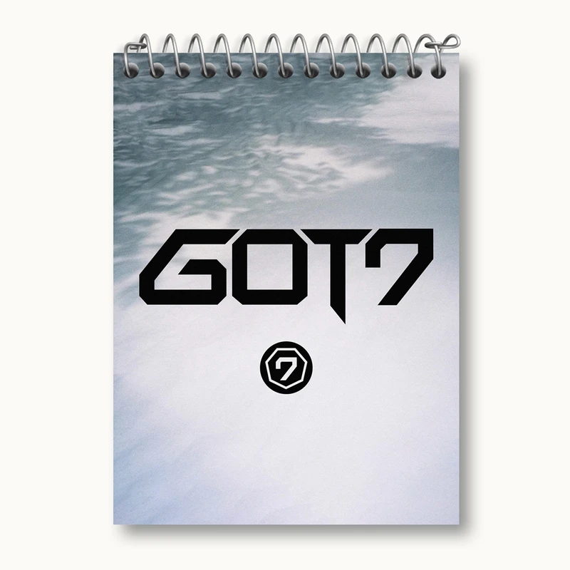 دفتر یادداشت 50 برگ خندالو مدل گروه گات سون GOT7 کد 21036