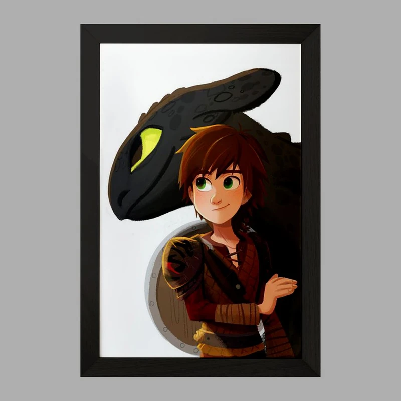 تابلو خندالو مدل اژدها سواران DreamWorks Dragons  کد 13754